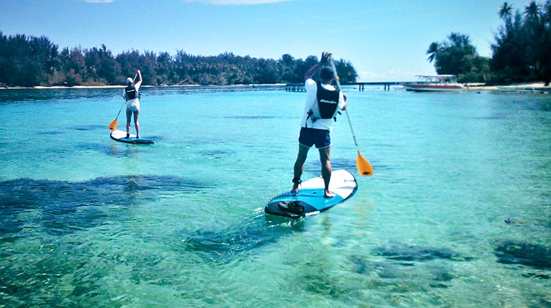 Fare Arana Excursión en paddle surf