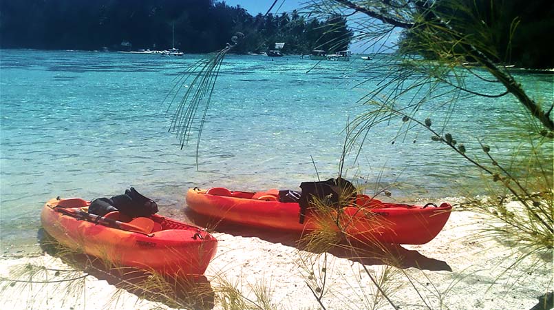 Fare Arana Excursión en kayak