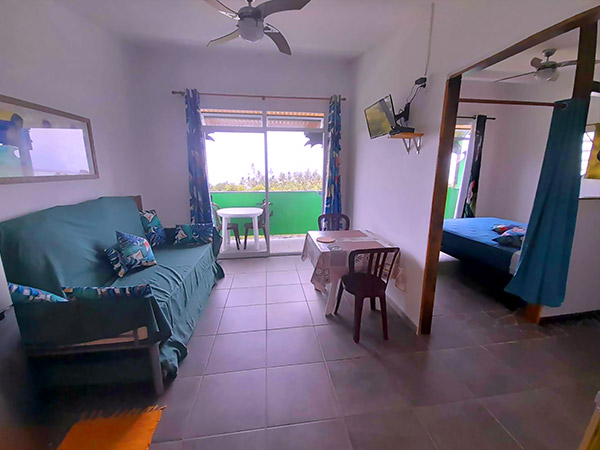 Appartement à louer à Moorea fare arana appartement lit double